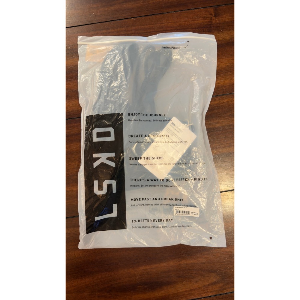 LSKD Galvanise Sports Bra 2.0 Black Asymmetric Strappy Back Women's XS New NWT - Picture 14 of 16